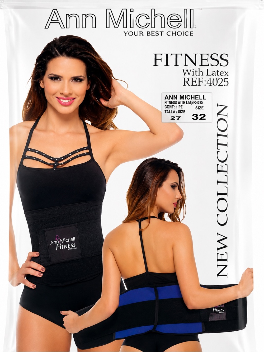 Colombian Prime Ann Michell Black Patch with Pink Logo Accent